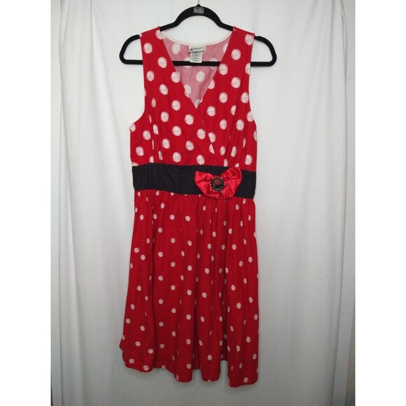 Disney Parks Authentic Minnie Mouse Dress Size L Cosplay Halloween Costume - Picture 1 of 9